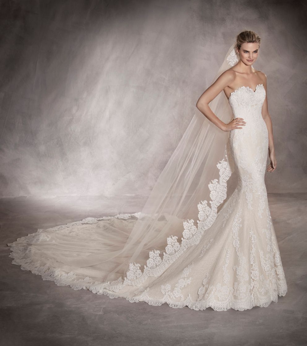 strapless open back dress Princess Wedding Dress Crystal Beaded Illusion Sleeves – Lisposa