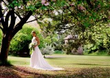 Bride in the Grounds at Brockencote Hall Hotel