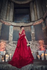 Catherine Blades - Bespoke Red Wedding Dress