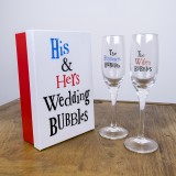 His & Hers Champagne Flutes