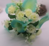 Pale blue & Ivory Bouquet 