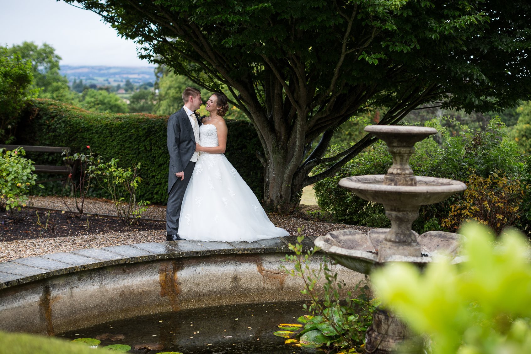Bride & Groom in Grounds - Isabel Maria Photography
