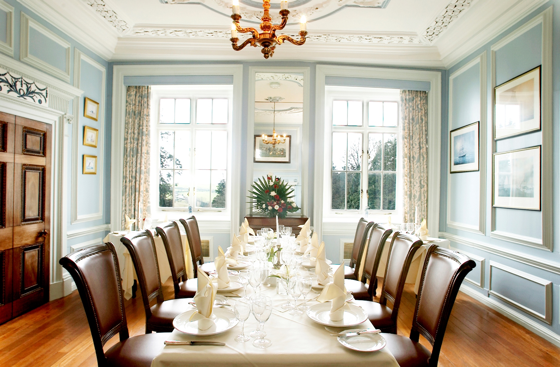 Blue Room at Buckland Tout-Saints Hotel